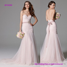 Luxury Pink Mermaid Wedding Dress